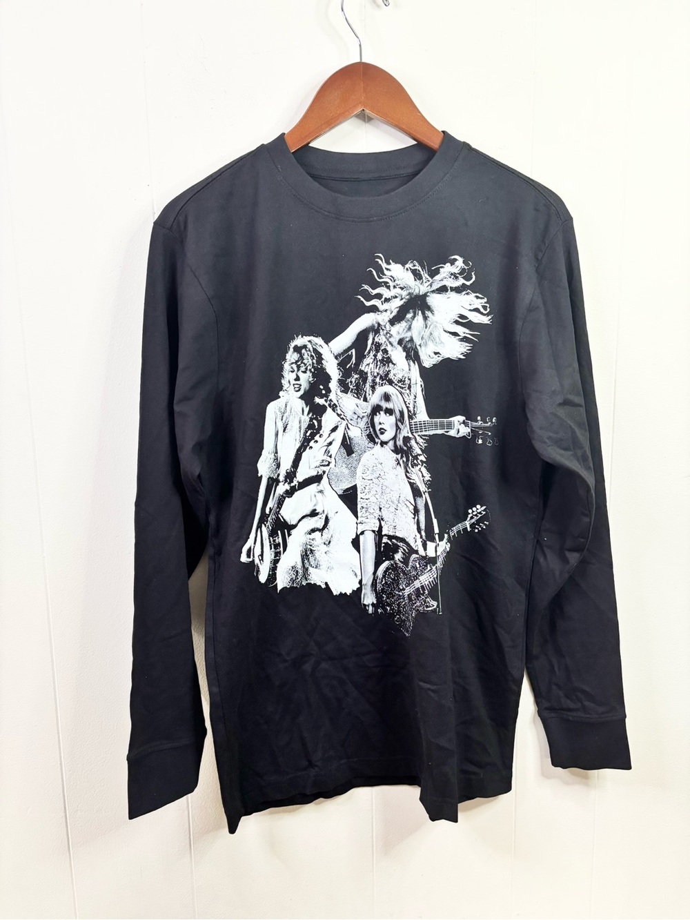 Official Taylor Swift The Eras Tour Collage Black Long Sleeve Shirt small unisex